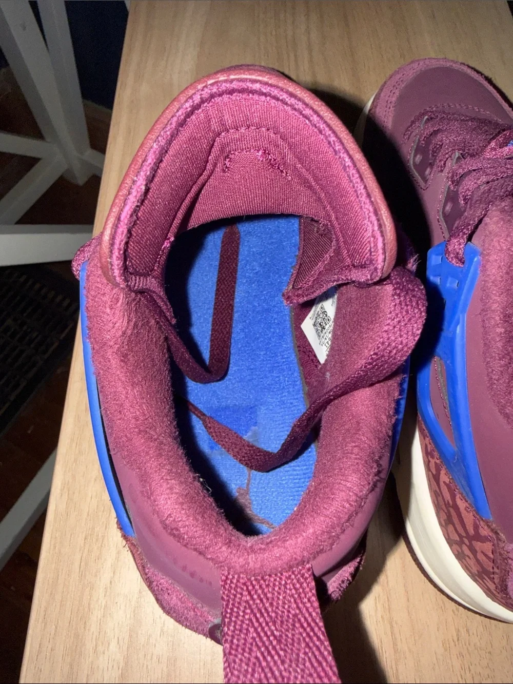Jordan Spizike Low-Bordeaux/Hyper Royal/Sail Kids Size 4.5Y